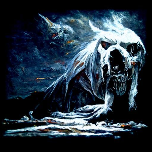 Gothic Judgment: Oil Painting of Dark Retribution