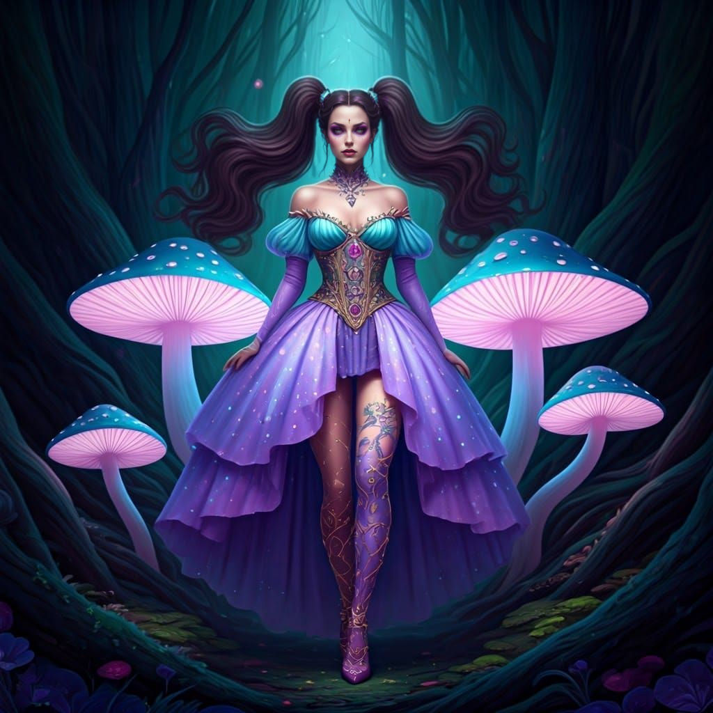 Ethereal Fairy Queen Ascends in Enchanted Twilight Realm