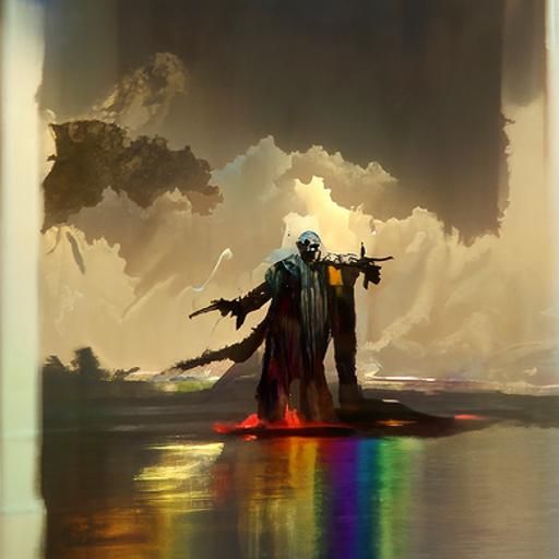 Sinister Rainbows in Dark Fantasy Style