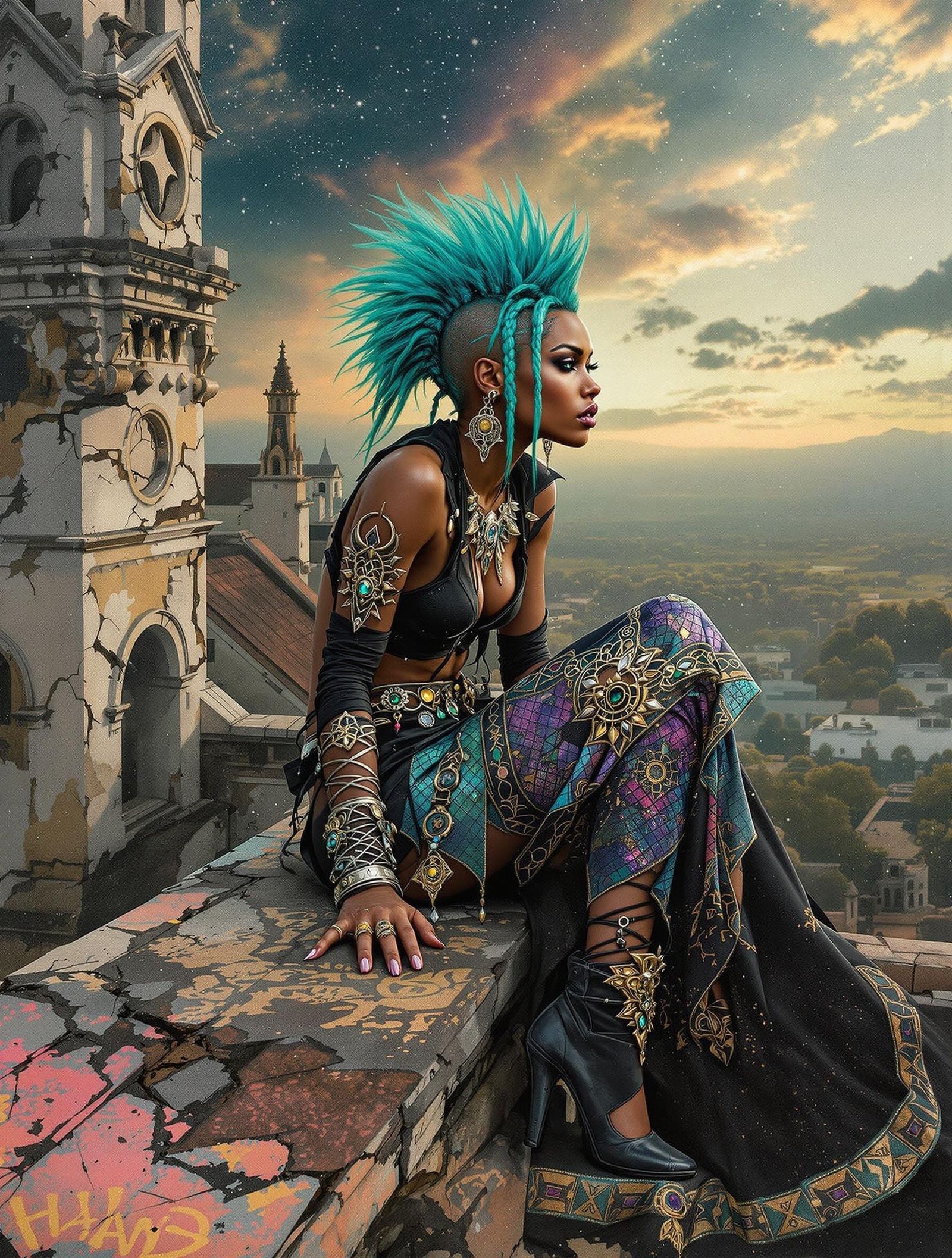 Celtic-Punk Goddess Defies the Horizon