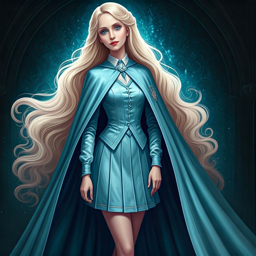 Fleur Delacour in Beauxbatons Uniform, Art Nouveau Style