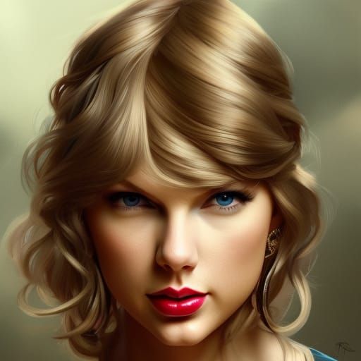 Taylor Swift Portrait in Artgerm Style