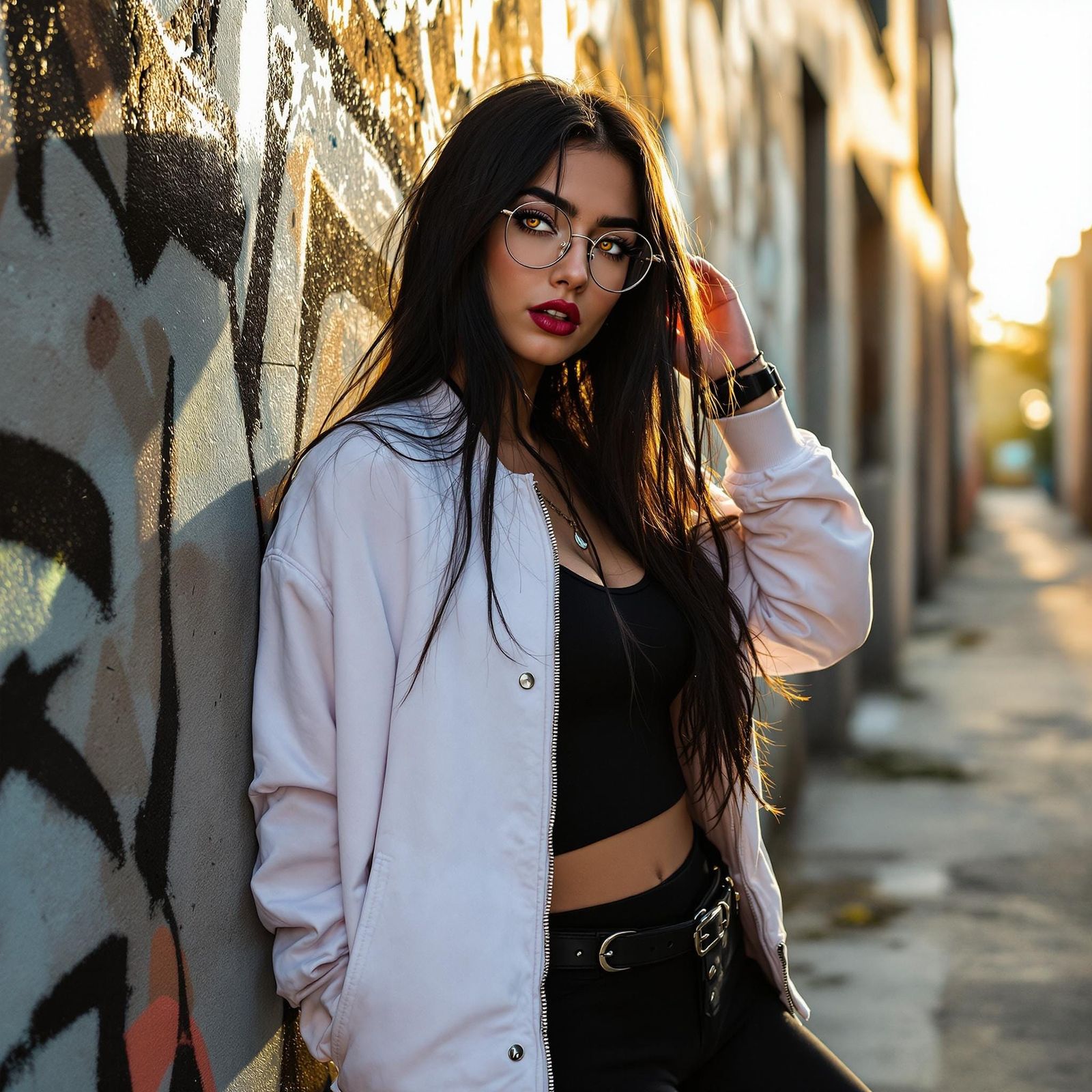 Urban Goddess in Graffiti Alley