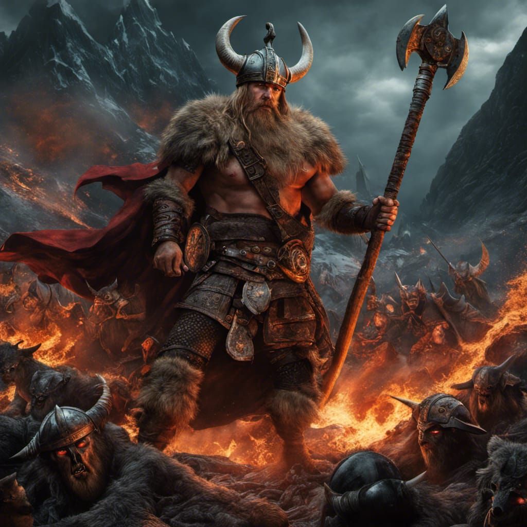 Viking Armageddon: Ragnarok in Creepy Magazine Style
