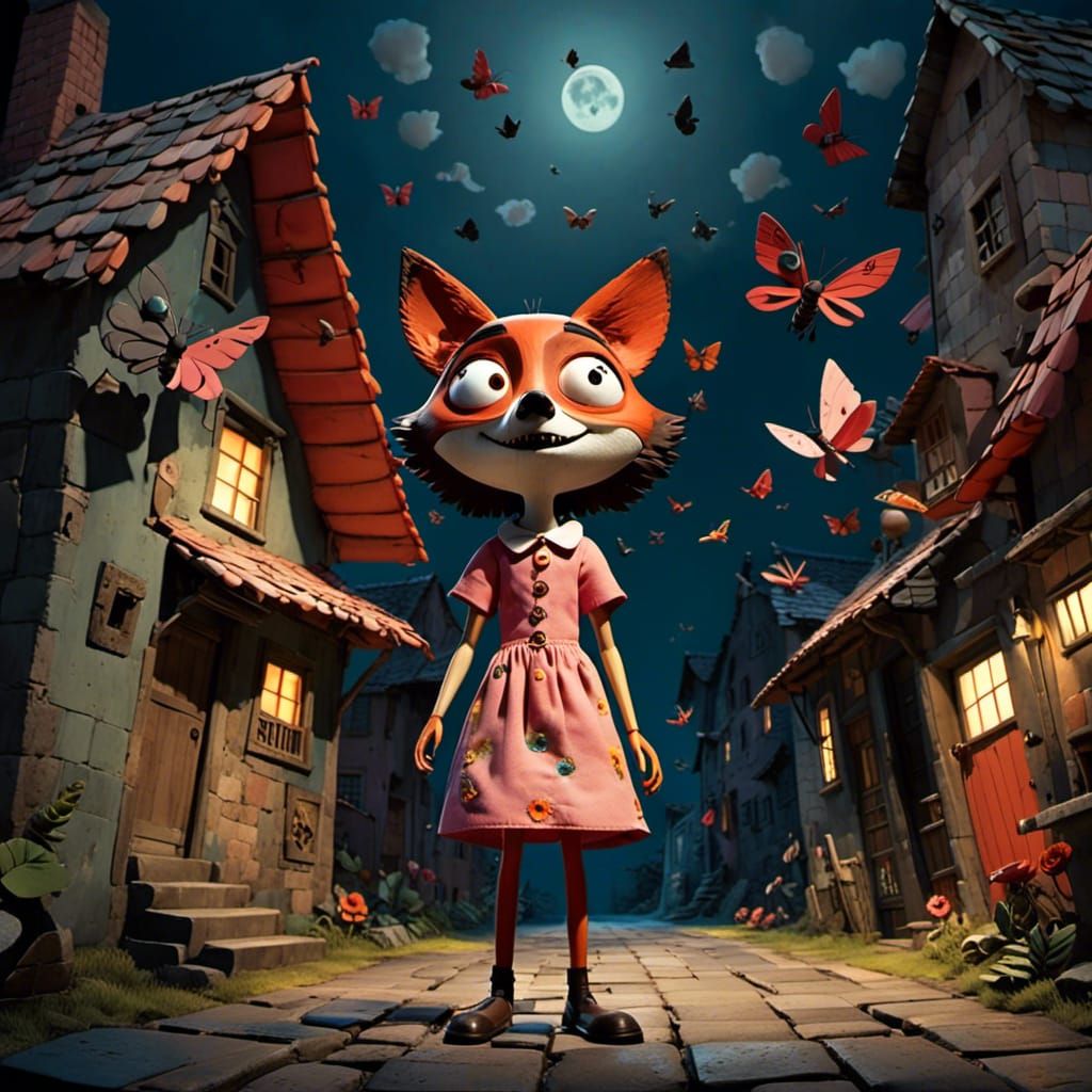 The Quick Brown Fox in Doll Style