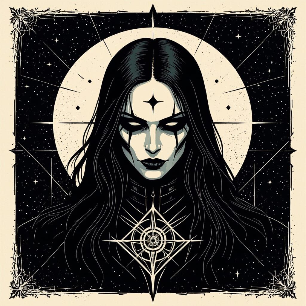 Melodic Death Metal Band Logo Inspired by Ash Thorp