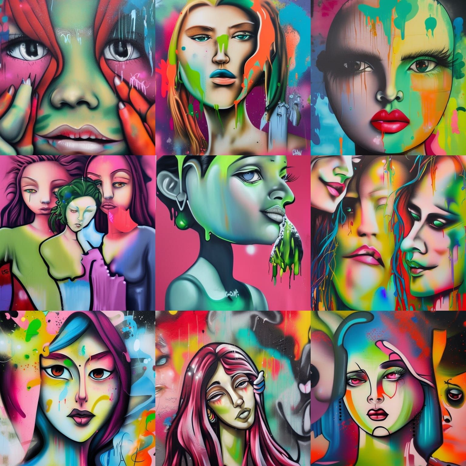 Female Giants Gathering: Graffiti and Splash Art