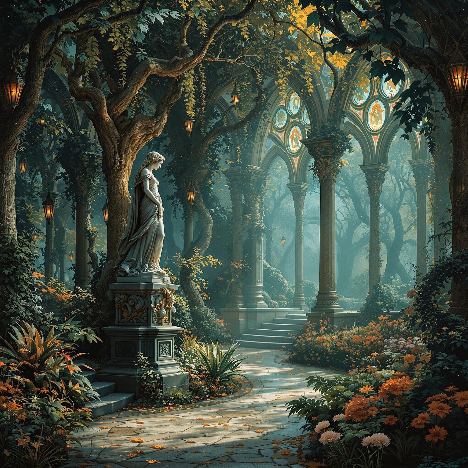 Fairy Tale Arboretum in Romanesque Style