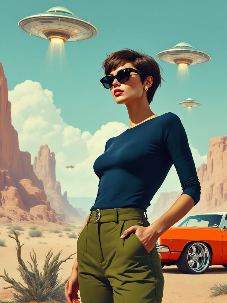 Retro-Futuristic Goddess of the Atomic Age