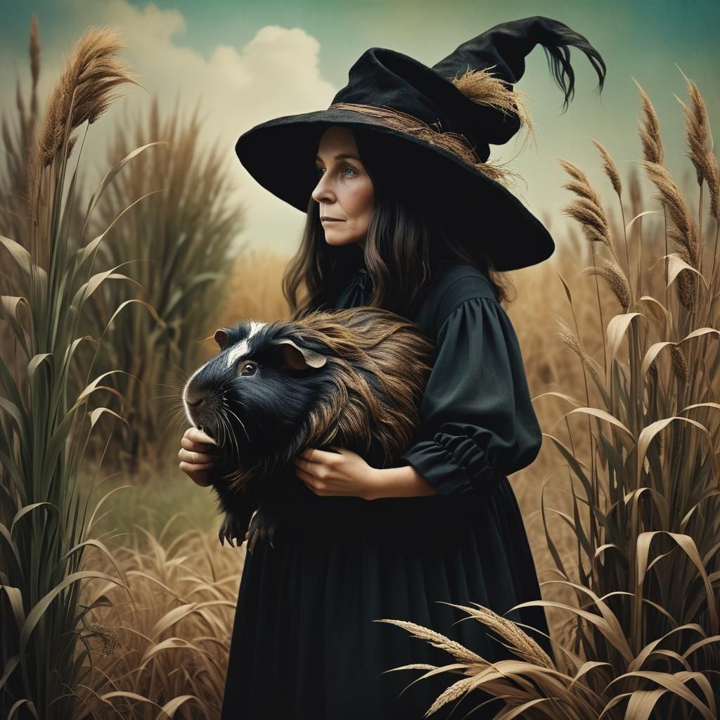 Faceless Witch and Giant Guinea Pig in Pampas