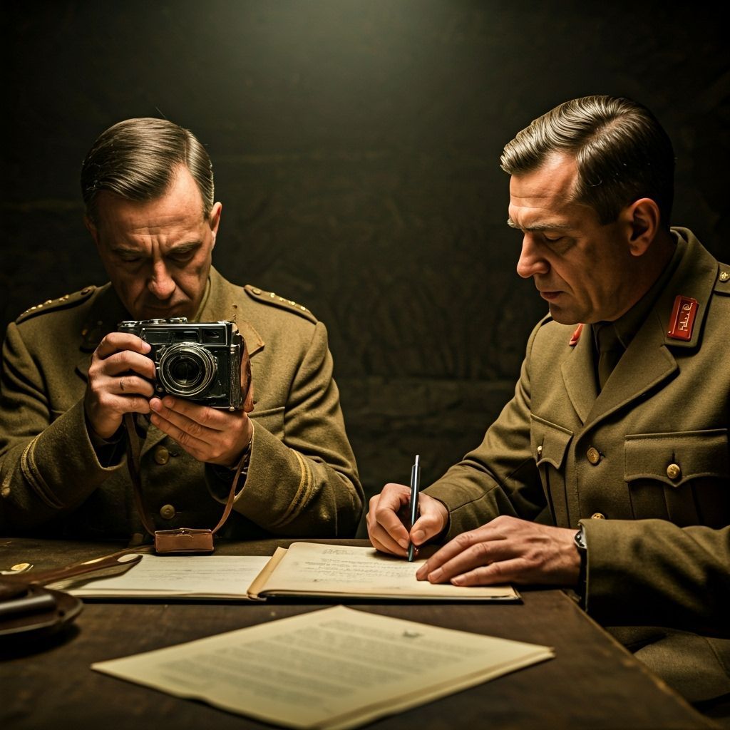 Historic Peace Treaty Captured in Hyper-Realistic Style