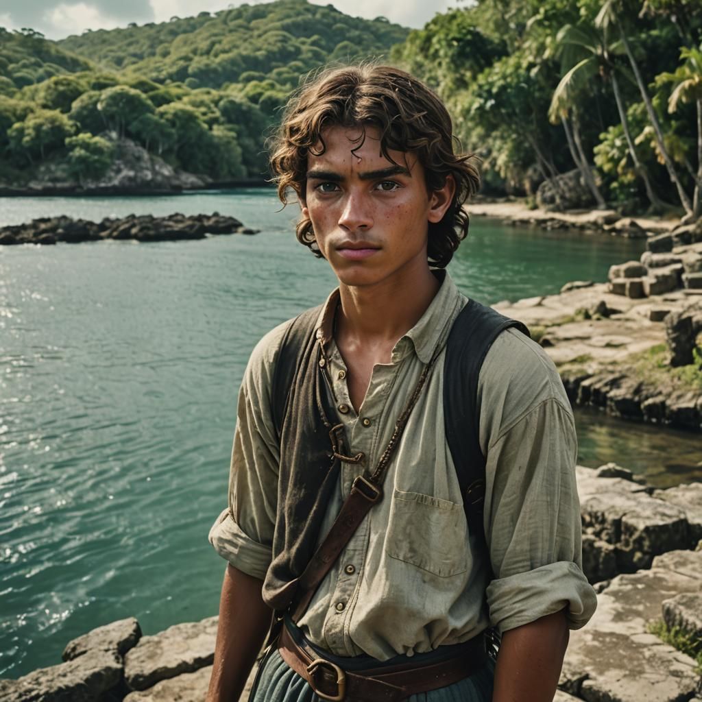 Rebellious Teenager in 1500s Caribbean Film Still