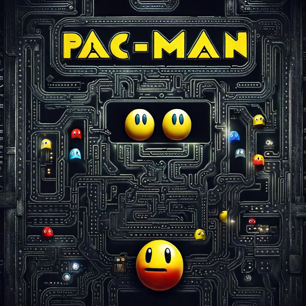 Dieselpunk Pac-Man in a Post-Apocalyptic World