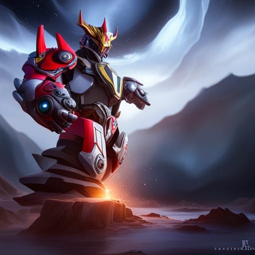 Detailed Megazord Matte Painting in 8K