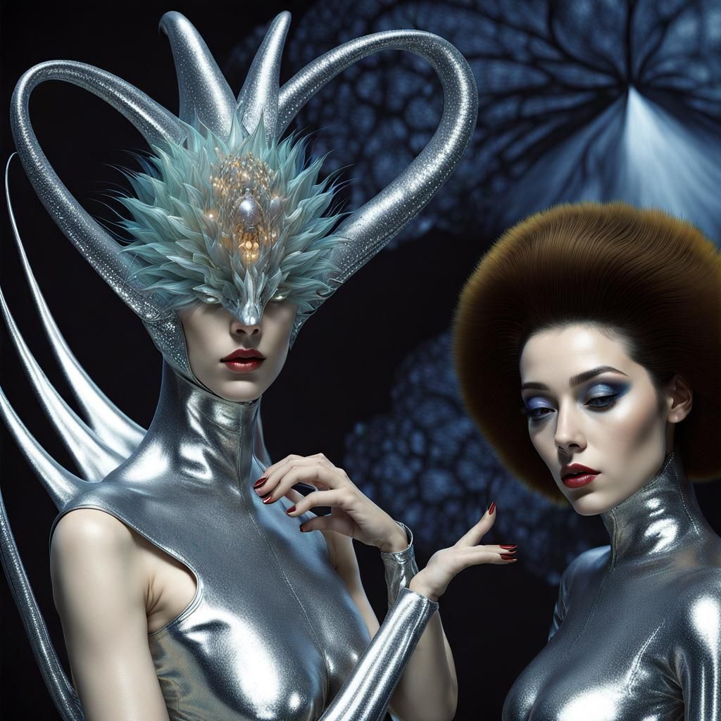 Exquisite Alien Life Forms in Surreal Photorealistic Style