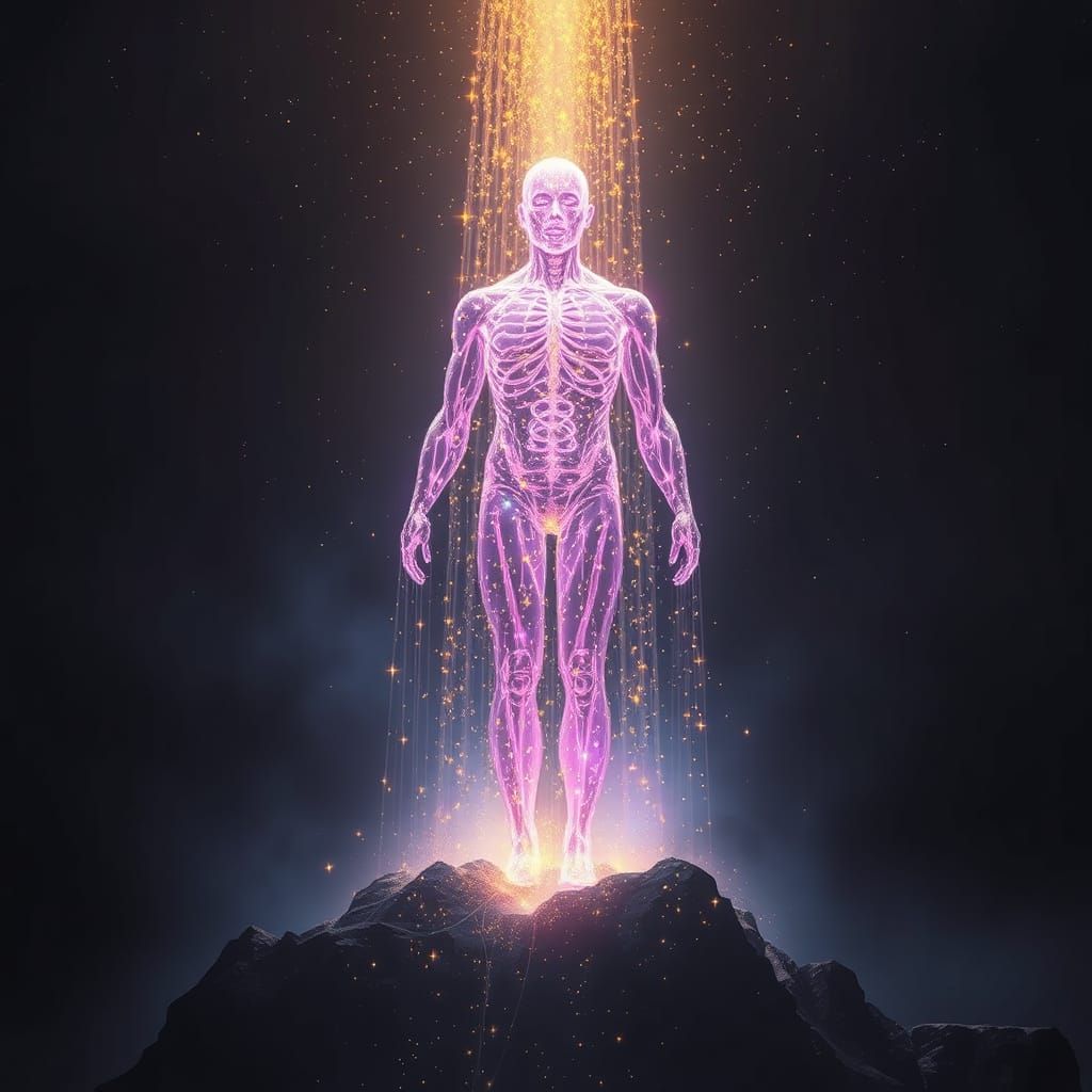 Dark Mystical Energy Transforms Stars into Ethereal Human Fi...