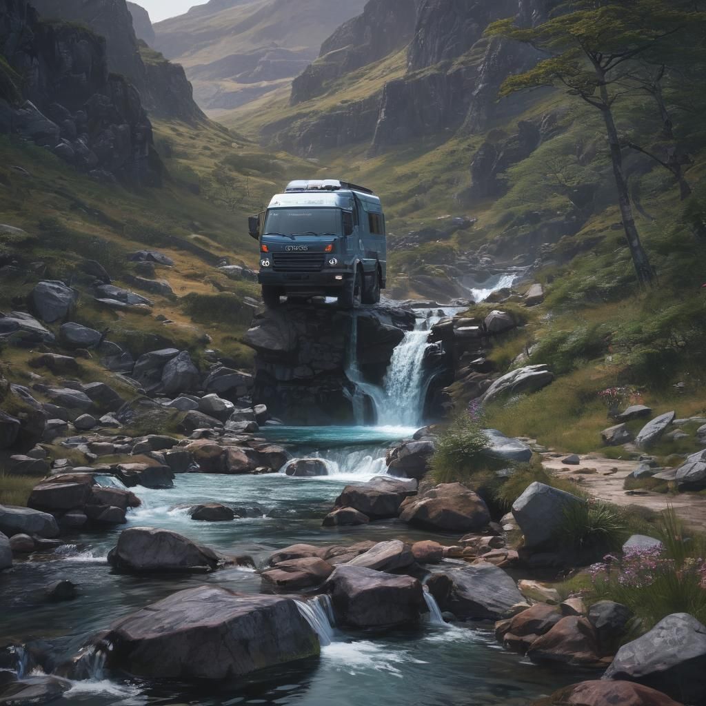 Earthroamer HD Drives Past Skye Fairy Pools