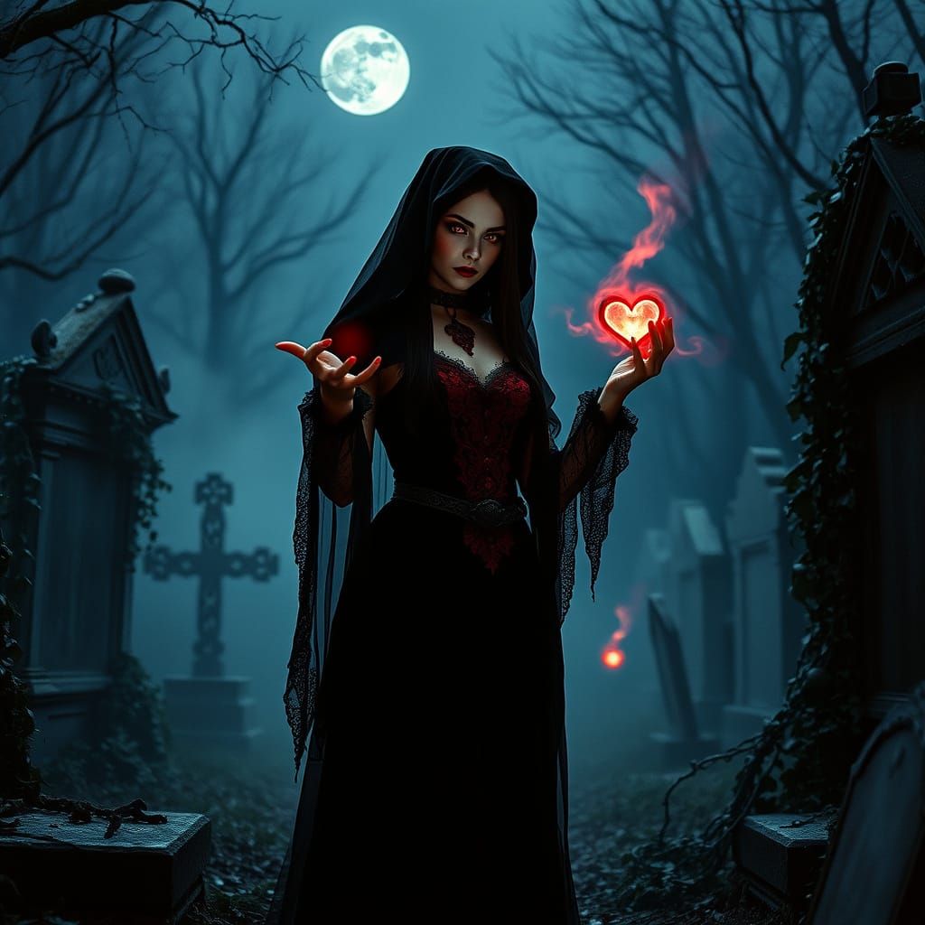 Ethereal Necromancer Weaves Dark Magic in a Haunting Gothic ...