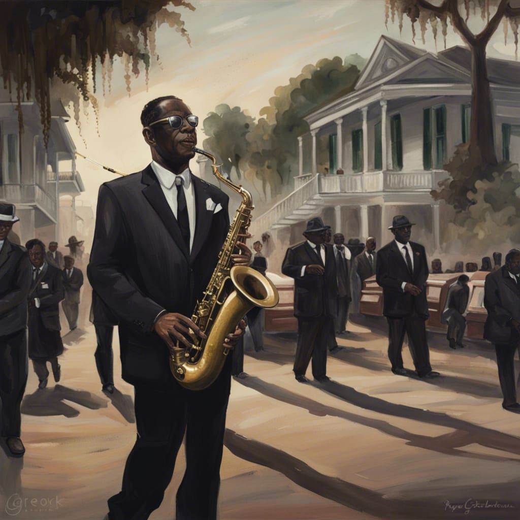 New Orleans Jazz Funeral Procession, Sinister Style