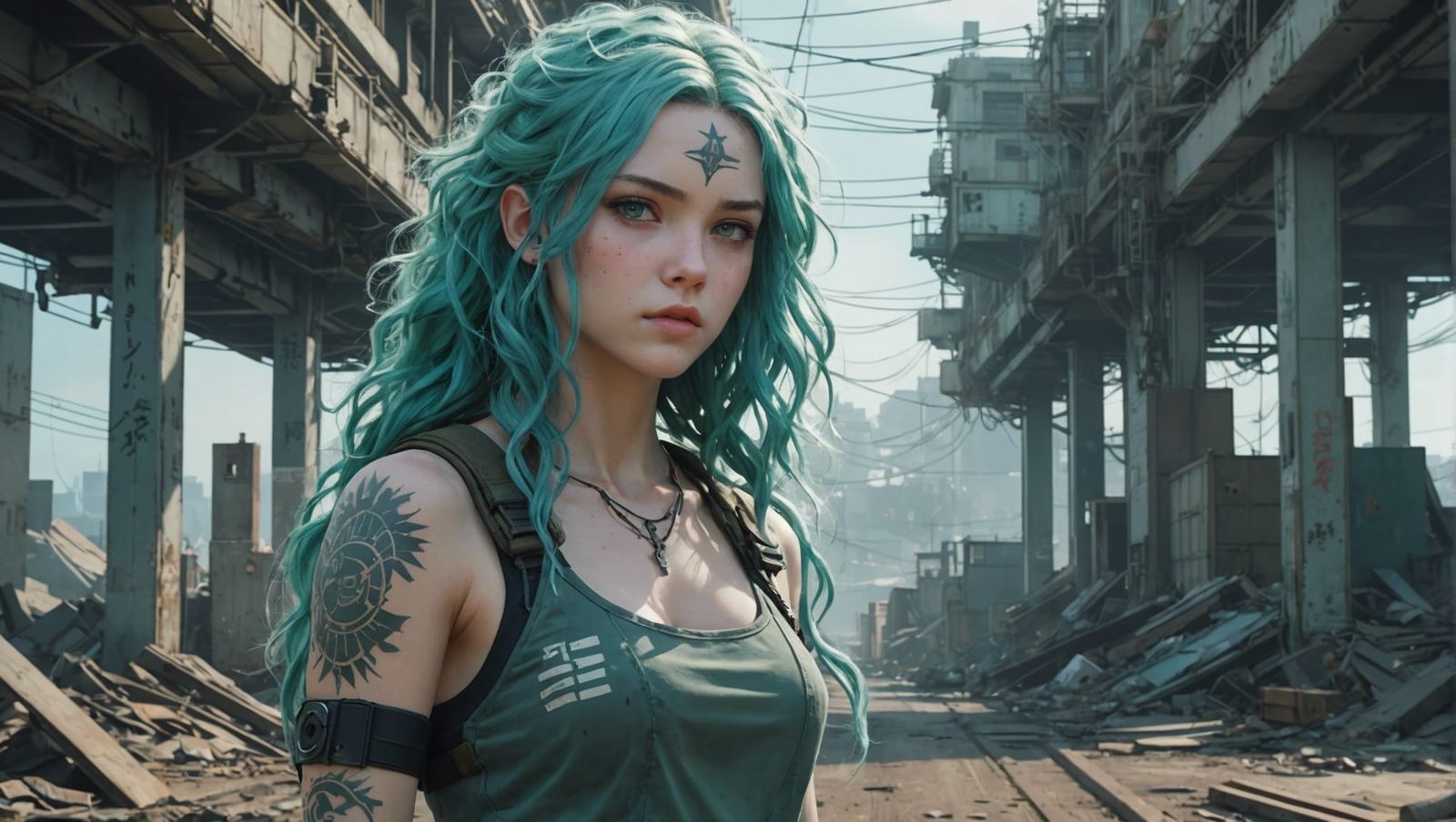 Teenage Siren in Post-Apocalyptic Wonderland