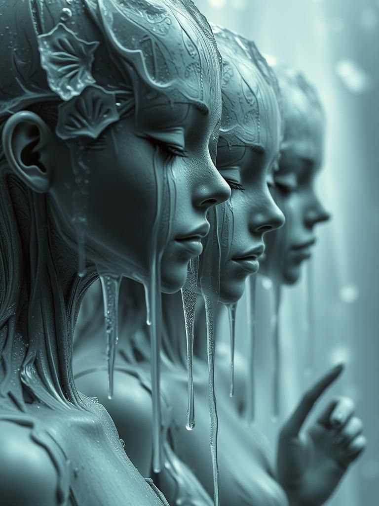 Eerie Melting Ice on Ferric Filigree Dollequins