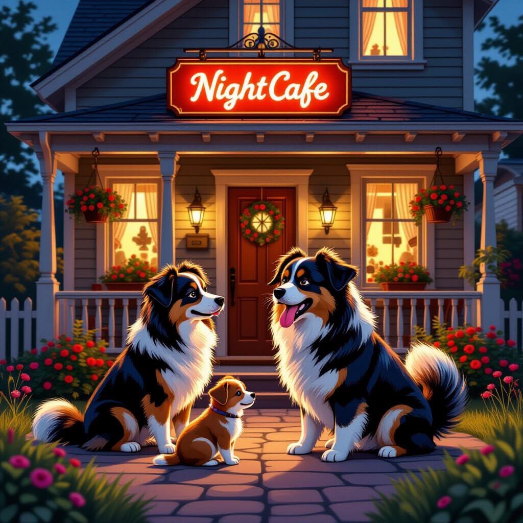 Dogs and Animal Friends Playing Together