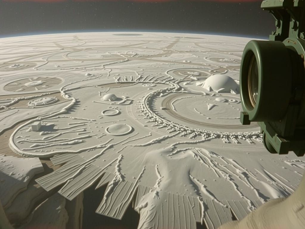 Ethereal Cryptonia North Pole in Cinematic Film Style