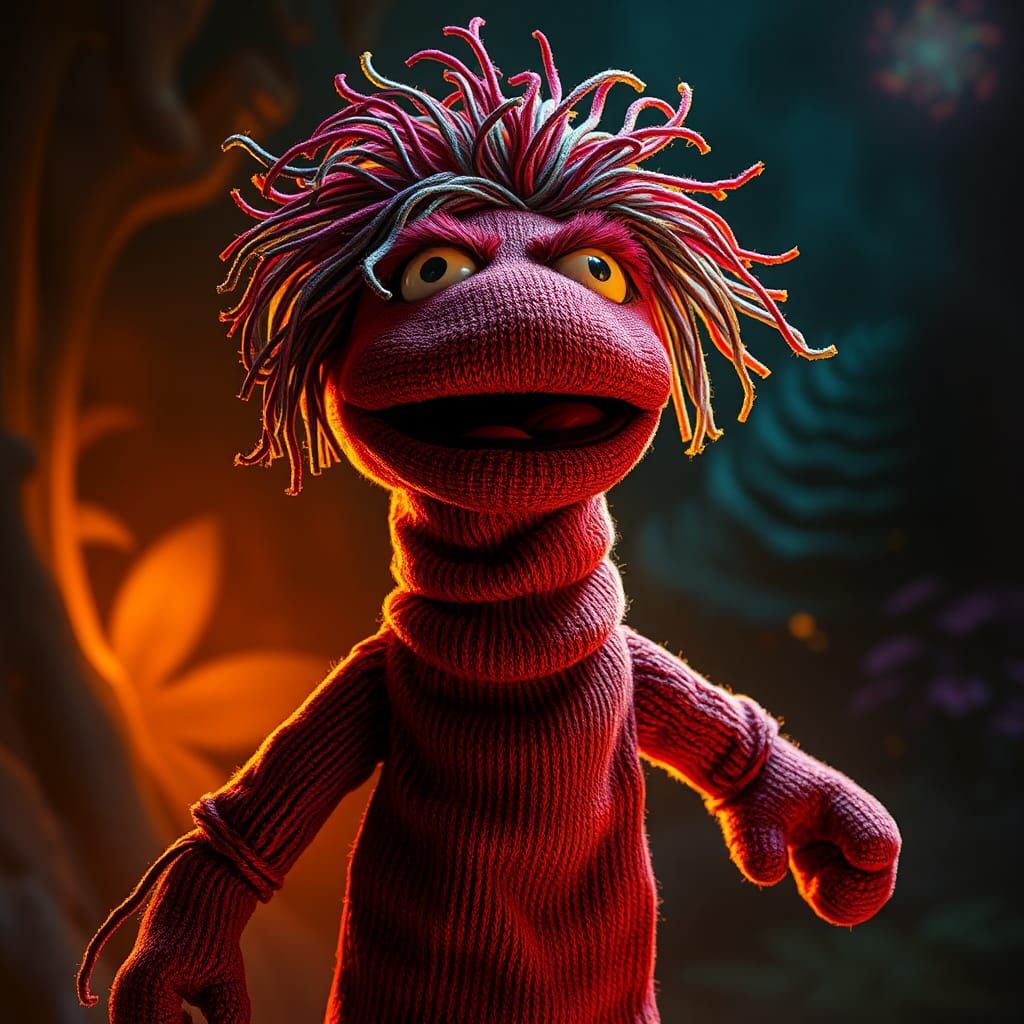 Heroic Sock Puppet in Mystical Realm