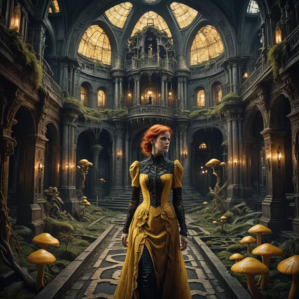 Victorian Labyrinth: A Dark Fantasy Matte Painting