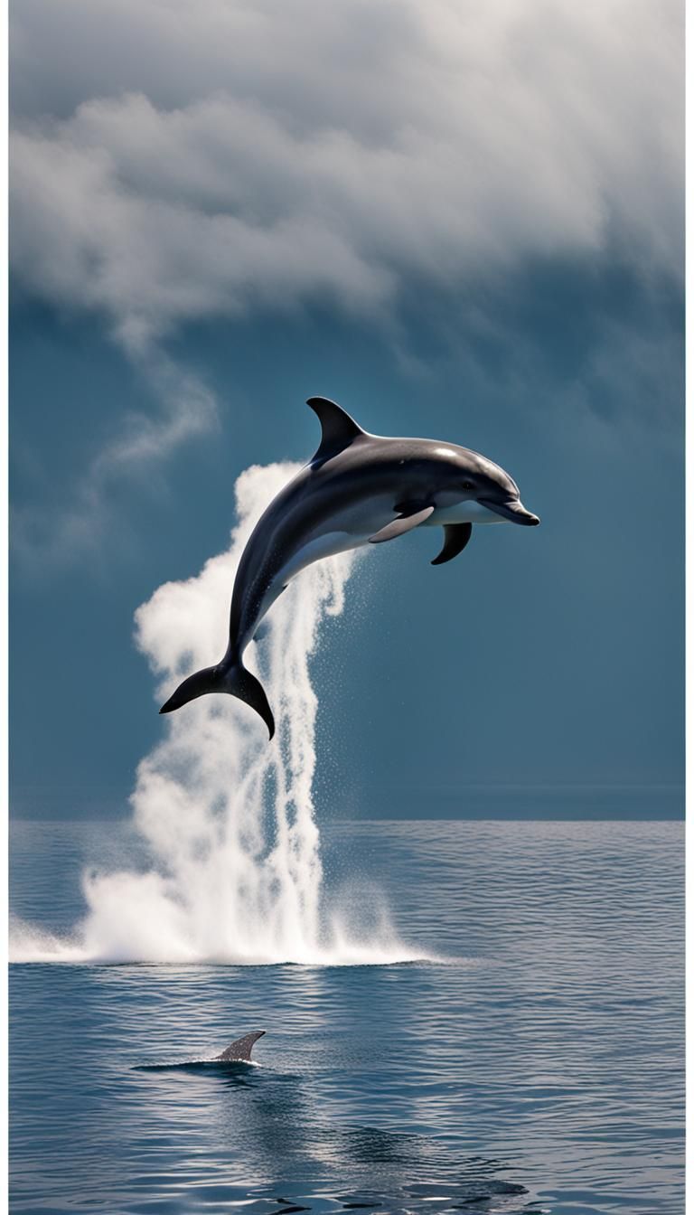 Dolphin Creates Smoke Rings Underwater