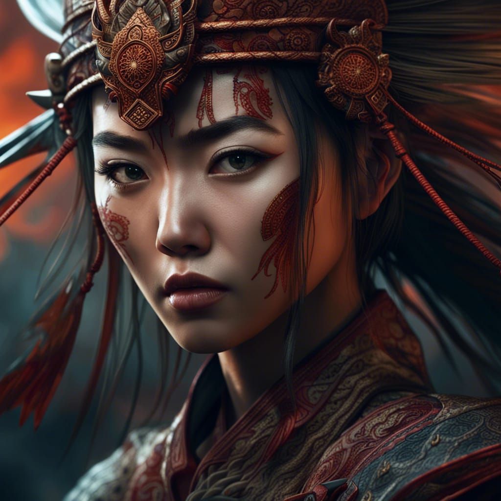 Warrior d'asie