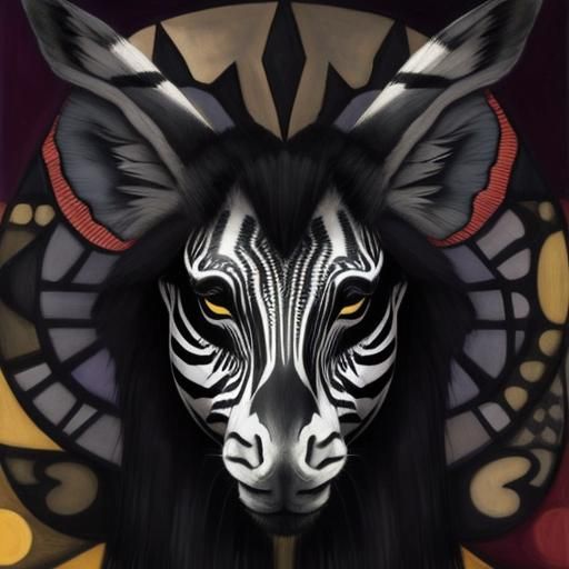 Zebra in Butterfly Dreamscape: Surrealist Composition