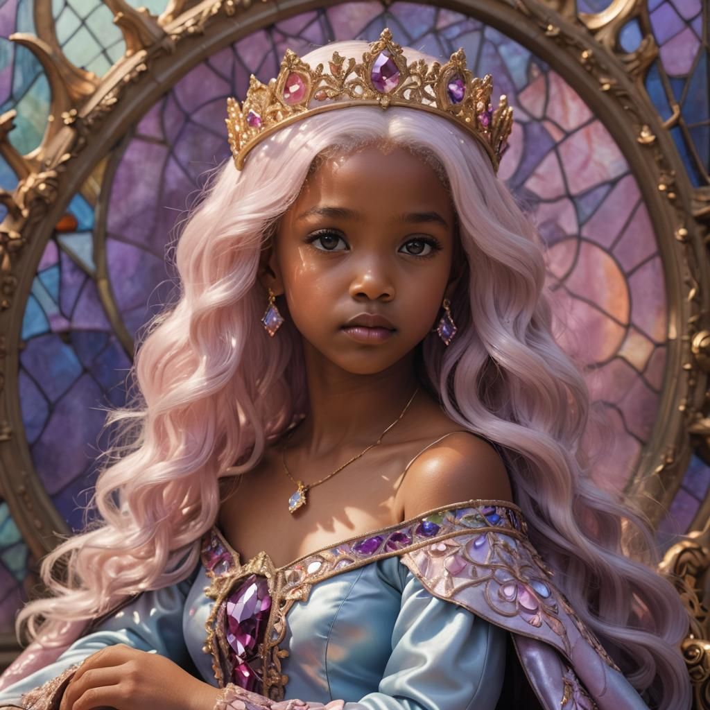 Royal Toddler on Throne: Surreal Digital Art