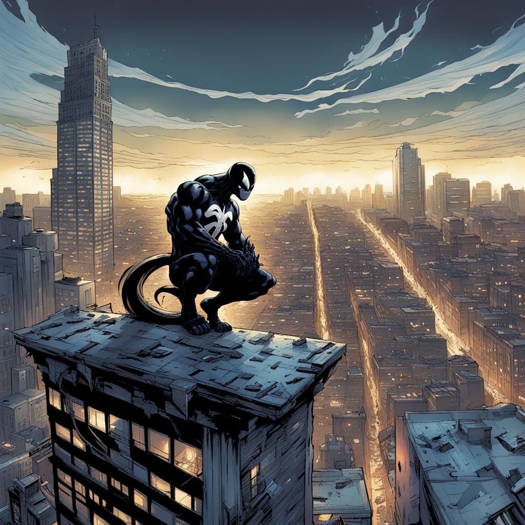 Venom Overlook: Comic Book Art Style