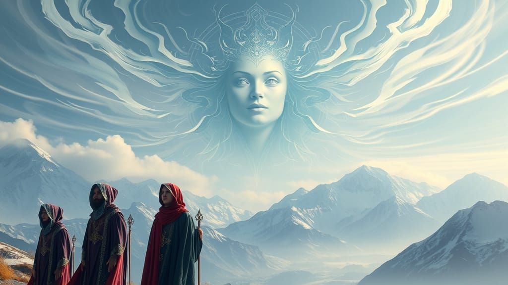 Ethereal Goddess Erisha'La Manifests in the Sky