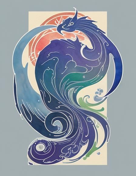 Colorful Abstract Art with Impressionistic Elements