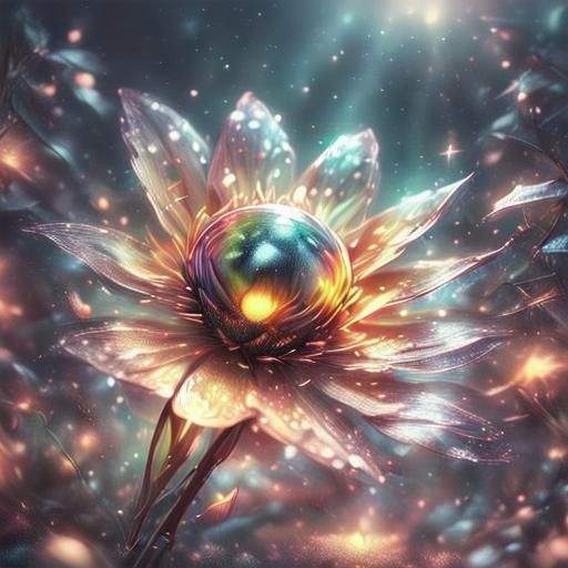 Astronauts Tend Lunar Garden in Japanese Anime Style