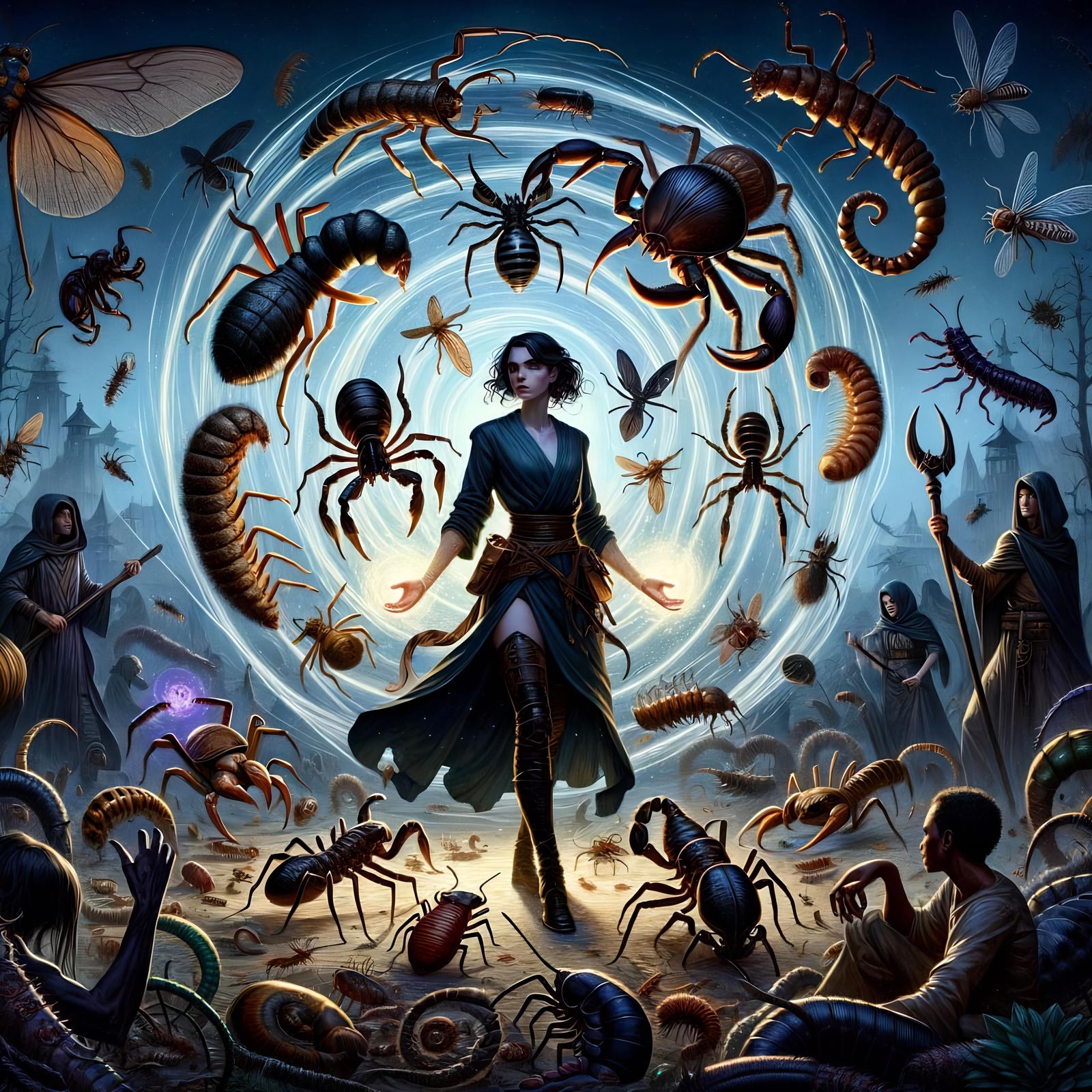 Crown of Vermin: Wizard Protected by Insect Swarm