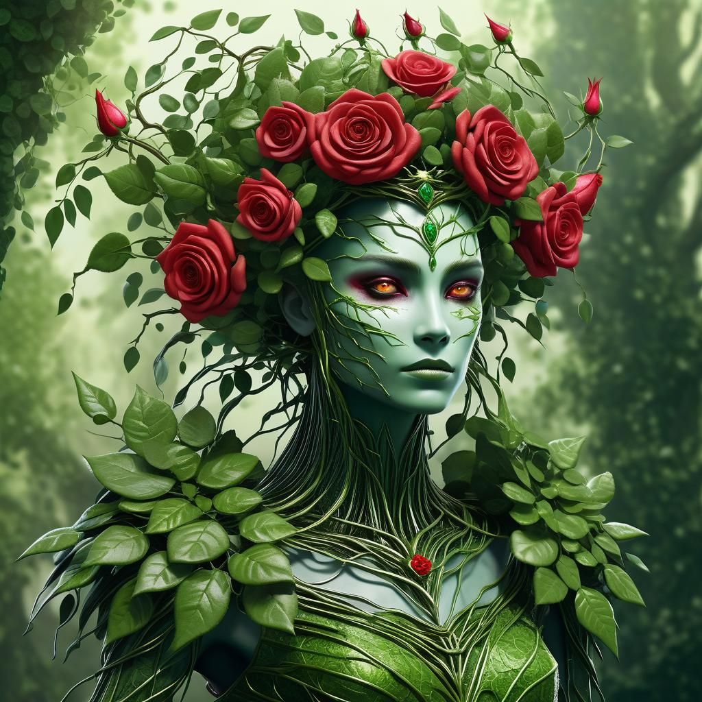 Elegant Thornstride in Fantasy Concept Art