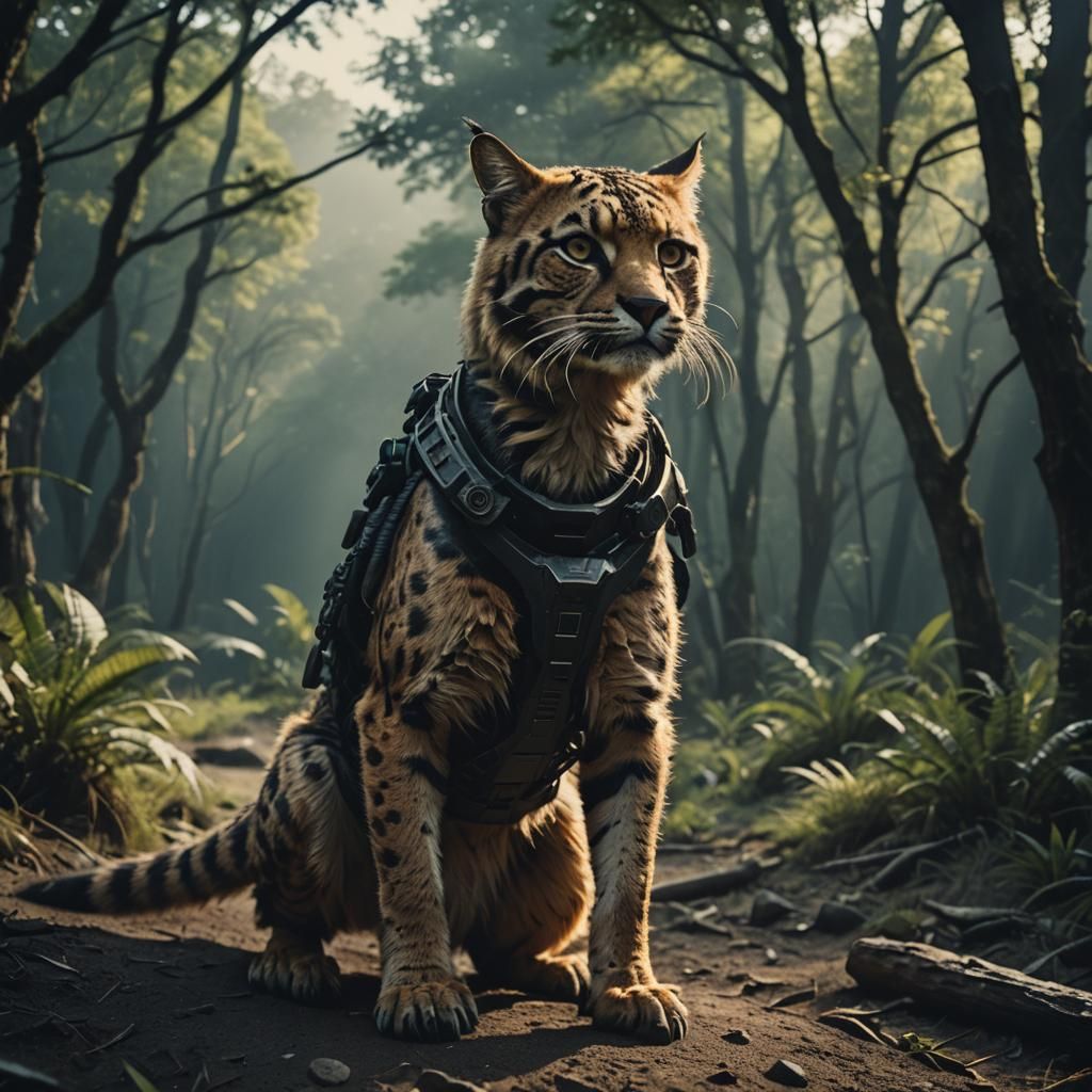 Kzin Feline Humanoid in Cinematic Style