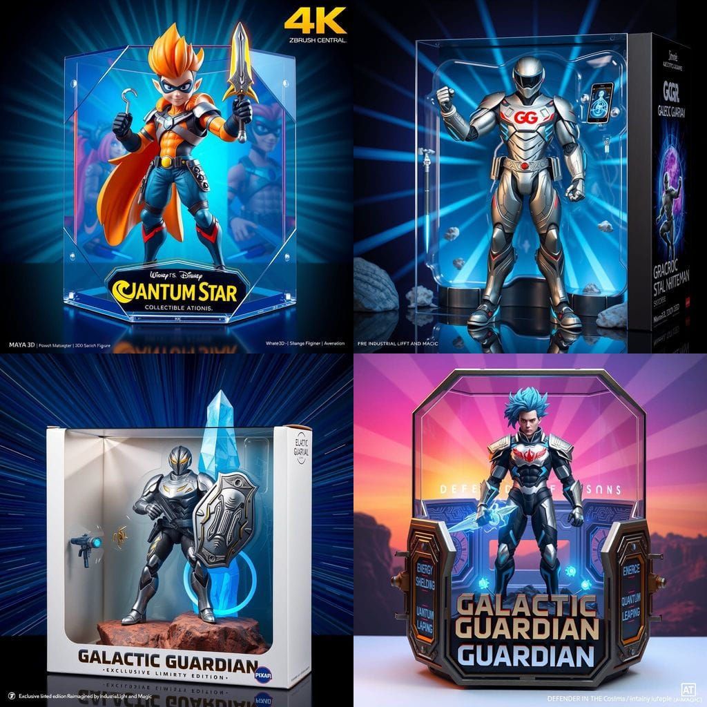 Dramatic Hero in a Vibrant Action Figure Box