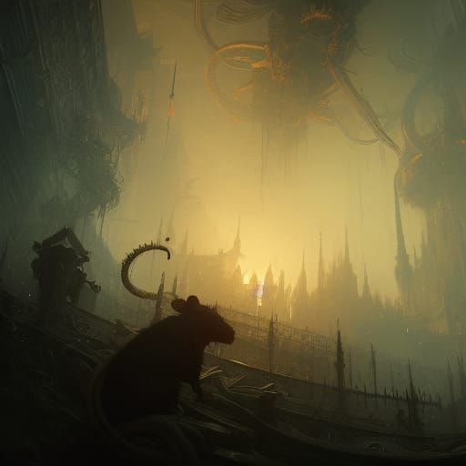 Dark Fantasy Rat King Concept Art