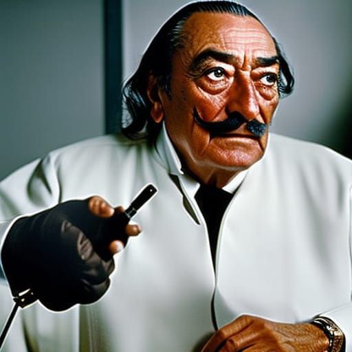 Salvador Dali Hospital Portrait in Professional Style