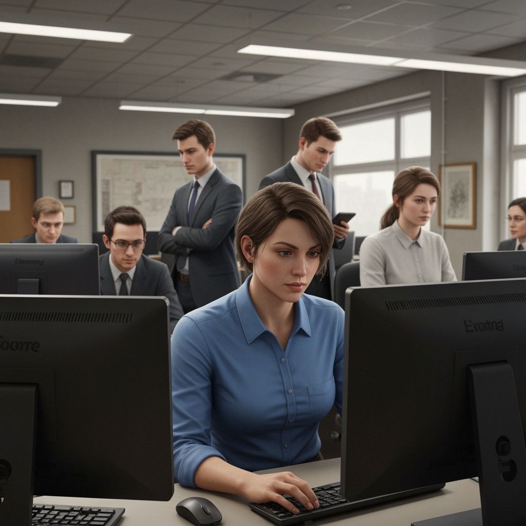 Photorealistic Office Scene with Staff Working