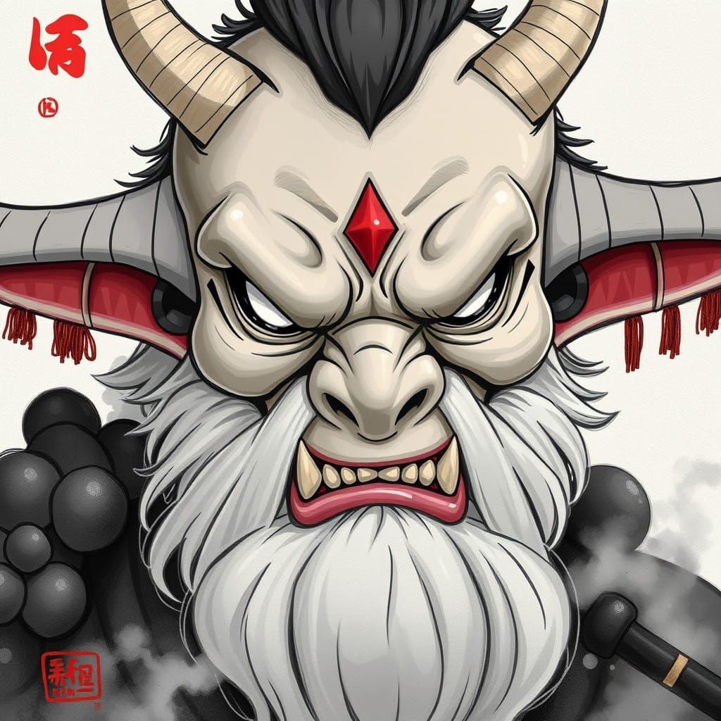 Japanese Yurei Spirit Oni