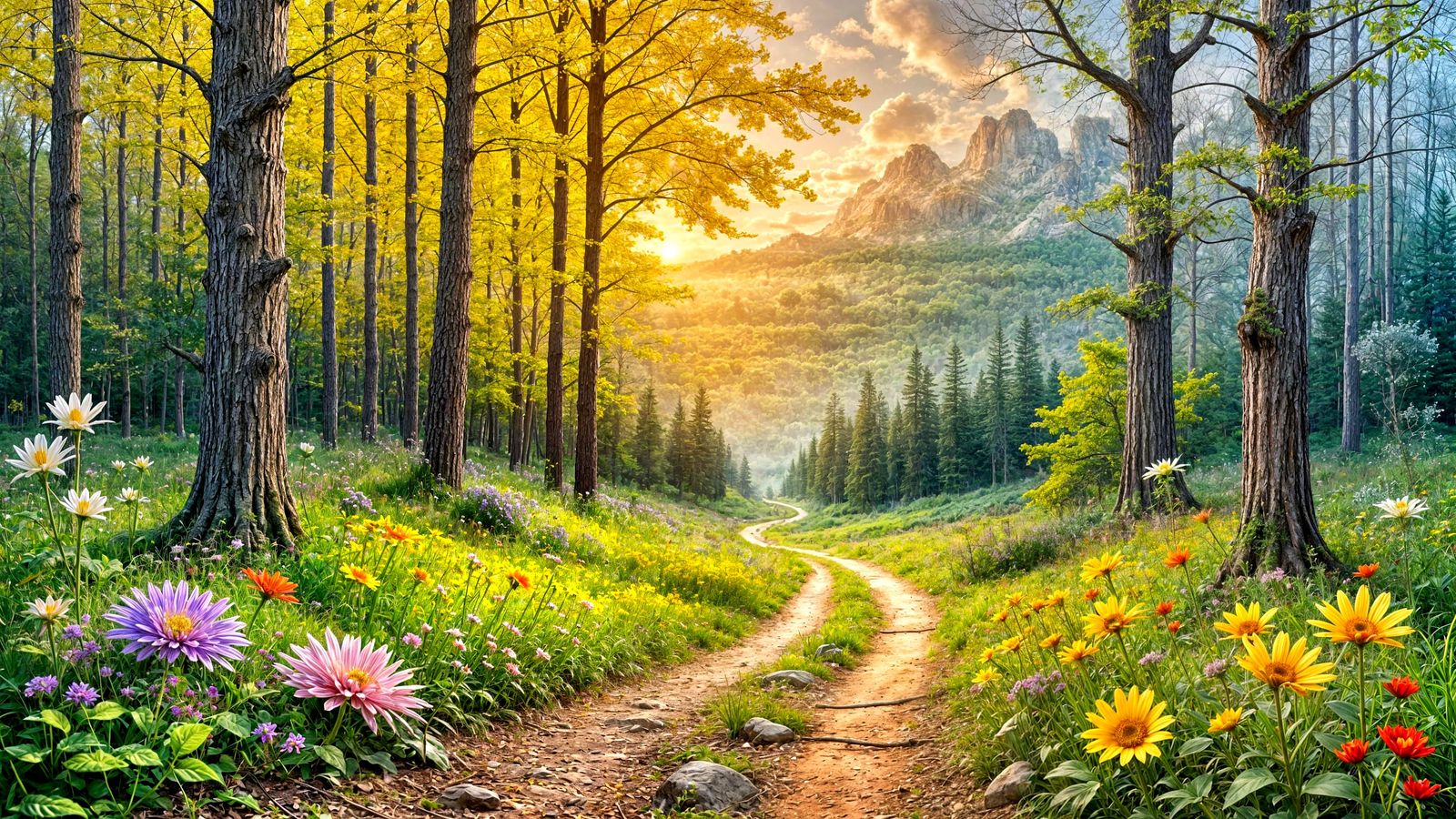 The season of Spring explodes into life in a Midwestern fore...