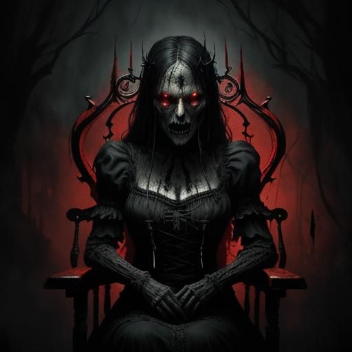Creepy Doll in Dark Fantasy Style