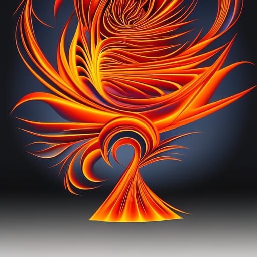 Fiery statue
