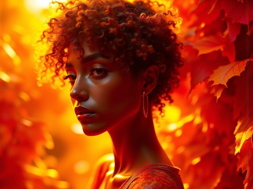 Dichen Lachman as Jhene Aiko in Amber Glow