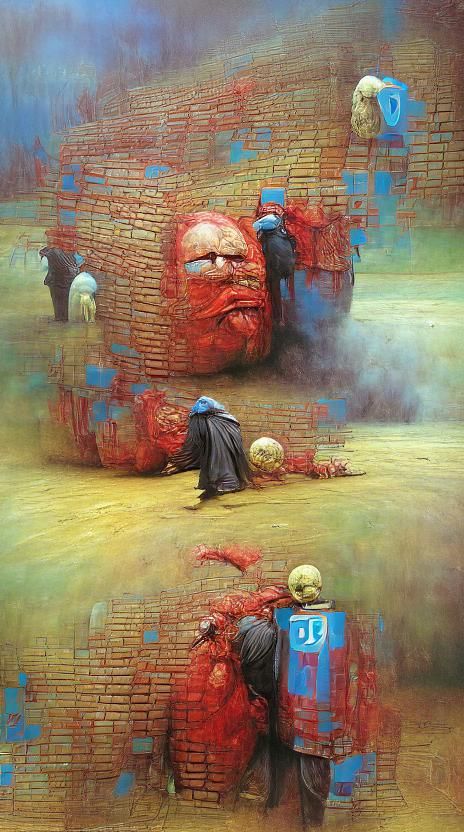 Dystopian Dismissal in a Dark Surreal Style